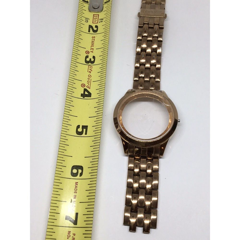 Authentic Fossil Watch Band Bracelet Links Case Use For Parts Used 18mm V803